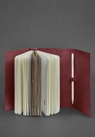 Кожаный блокнот софт-бук BlankNote 1.0 бордовый Crazy Horse BN-SB-1-ST-VIN-KR