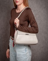Женская кожаная сумка ALEX RAI 8721-9 grey