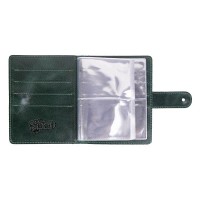 Кожаный картхолдер Hi Art «Let's Go Travel» CH-06 Crystal Green