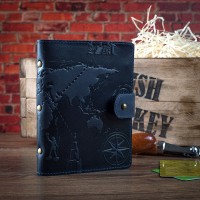 Картхолдер из кожи HiArt CH-06 Shabby Ink 7 wonders of the world