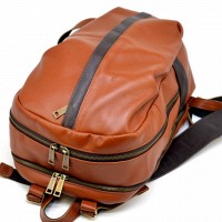 Кожаный мужской рыжий рюкзак TARWA gb-7340-3md