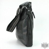 Мужская черная сумка из кожзаменителя Fashion 2625