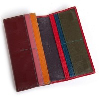 Женский кожаный кошелек Rainbow DR. BOND WRS-501-2 red