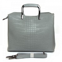 Женская кожаная сумка ALEX RAI 1540-1 l-grey