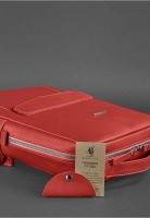 Женский кожаный рюкзак BlankNote Cooper красный- BN-BAG-19-RED
