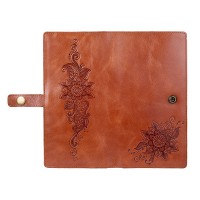 Коньячный Тревел-кейс из кожи Hi Art TC-01 Mehendi Classic