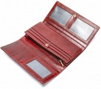 Женский бордовый кошелёк из натуральной кожи Vintage 14916