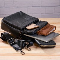 Мужская кожаная сумка через плечо Vintage 20345