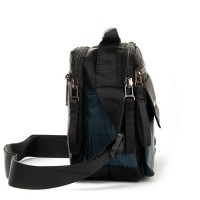 Мужская тканевая сумка через плечо Lanpad 4120 blue