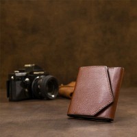 Мужской кожаный кошелек GRANDE PELLE 11464 Коричневый