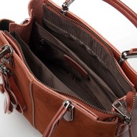 Женская замшевая сумка ALEX RAI 385 camel