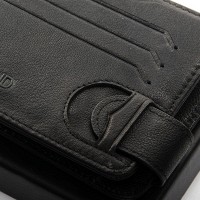 Кожаный мужской картхолдер Classic DR. BOND MZS-4 black
