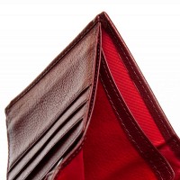 Женский кожаный кошелек Bright DR. BOND WS-36 wine red