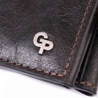 Кожаный мужской кошелек ручной работы GRANDE PELLE 22574 
