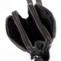 Мужская кожаная сумка через плечо BRETTON 407-5M black
