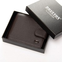 Мужской кожаный кошелек BE BRETTON 408 brown