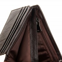 Мужской кожаный кошелек BE BRETTON 210L brown mix