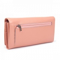 Женский кожаный кошелек Classik  DR. BOND W501 pink purple