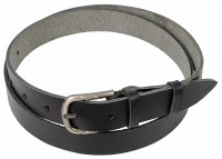 Женский кожаный ремень Skipper, черный 2,5 см