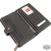 Женский коричневый стильный кошелек