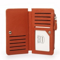 Женский кожаный кошелек Classik  DR. BOND WN-23-16 orange