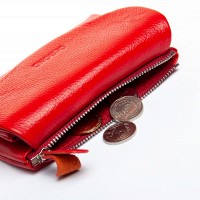 Женский кожаный кошелек Bright DR. BOND WS-239 red