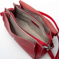 Женская кожаная сумка ALEX RAI 99129 red