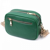 Молодежная женская кожаная сумка через плечо Vintage 22613 