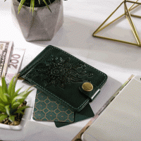 Зажим для купюр Hi Art «Mehendi Classic» MC-01 Crystal Green