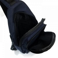 Мужская тканевая сумка-слинг Lanpad 63745 blue