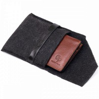 Мужское кожаное портмоне GRANDE PELLE 11308 Коричневое