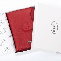 Женский кожаный кошелек Classik  DR. BOND WN-23-17 red