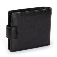 Мужской кожаный кошелек  DR. BOND M3CK black