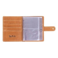 Кожаный картхолдер Hi Art «7 wonders of the world» CH-06 Shabby Honey