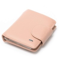 Женский кожаный кошелек Bright DR. BOND WS-415-1 pink