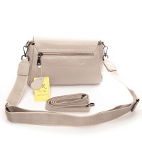 Женская кожаная сумка ALEX RAI 99118 beige