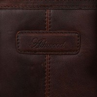 Мужская кожаная сумка через плечо Ashwood g33 brandy