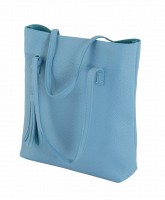 Женская синяя сумка-шоппер TRAUM из кожзама 7240-26