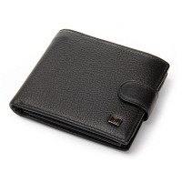Мужской кожаный кошелек BE BRETTON 308 black