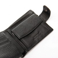 Мужской кожаный кошелек BE BRETTON 208-L0611 black mix