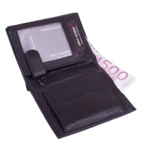 Кожаный кошелек DNK LEATHER DNKN4-CCF-black