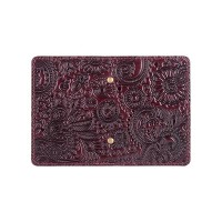 Обложка для документов из кожи HiArt AD-03 Crystal Sangria Mehendi Art