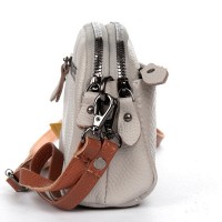 Женский молодежный кожаный клатч ALEX RAI 19204 beige