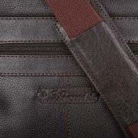 Мужская кожаная сумка Ashwood Murphy Brown (Коричневый)