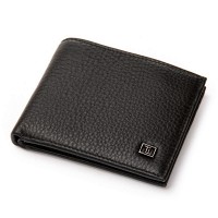 Мужской кожаный кошелек с зажимом для купюр BE BRETTON 168-24F black