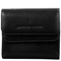 Женский кожаный кошелек SMITH CANOVA FUL-28611-black