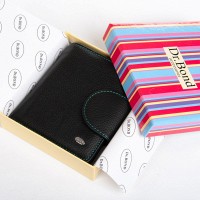 Женский кожаный кошелек Rainbow DR. BOND WRS-415-1 black