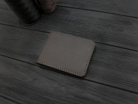 Мужской кожаный бумажник ручной работы VOILE коричневый mw10-brn