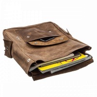 Кожаный коричневый рюкзак SHVIGEL13947