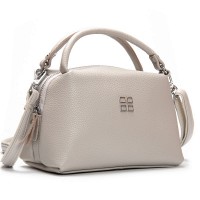 Женский молодежный кожаный клатч ALEX RAI F-5504 pale grey